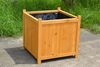 Pflanzkasten Blumentrog Blumentopf Garten Blumenkübel Holz Übertopf eckig Bild 3