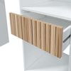 Habitdesign, Kleiderschrank– moderner Schlafzimmerschrank / Ankleideschrank in Artik weiß und Eiche Natur, viel Stauraum, Maße: 190 x 187 x 40 cm (B x H x T), Modell Ethna Bild 4