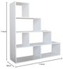 HTI-Living Raumteilerregal Raumteiler Thekla Weiß, Stück 1-tlg, Stufenregal Bücherregal Bild 2