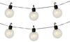 Lumineo LED-Girlande, LED Solar Lichterkette Kugeln 5,8m Kunststoff Transparent / Warmweiß Bild 4