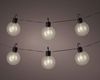 Lumineo LED-Girlande, LED Solar Lichterkette Kugeln 5,8m Kunststoff Transparent / Warmweiß Bild 5