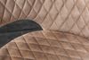 riess-ambiente 4-Fußstuhl PARIS greige / schwarz gold (Einzelartikel, 1 St), Esszimmer · Samt · Metall · mit Armlehne · Ziersteppung Bild 5