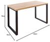 riess-ambiente Konsolentisch OAK DESK 120cm natur, Eichen-Optik · Konsole · Bürotisch · Retro Bild 3