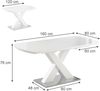 Esstisch Chinto Weiß 120 x 80 cm ausziehbar Vicco Bild 3