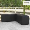 Outsunny Gartenmöbel-Schutzhülle L-förmig (Abdeckung für Ecksofa, 1-St, Abdeckplane), 250 x 250 x 79 cm Schwarz Bild 2