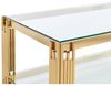 Vente-unique - NOMELANO Couchtisch Glas Gold - B 63,5 cm x H 45,5 cm x L 123,5 cm Bild 4