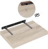 EUGAD Wandregal Wandboard 2er Set Hängeregal Holz Board Modern Sonoma Eiche 40 x 23 x 3,8 cm 0083QJ-2 Bild 5