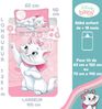 Bettwäsche Disney Cat Marie Baby 100x135 cm rosa/weiß Bild 2