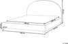Wasserbett Stoff VAUCLUSE 180 x 200 cm Cremeweiß Bild 3
