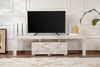 Hanah Home Elegant Freesia Marble TV Stand, 180 cm | 100% Melamine Coated Particle Board, 18 mm Thick | Stylish & Functional Design for Modern Living Rooms Bild 2