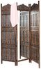 Marrakesch Orient & Mediterran Interior Paravent Holz Spiegel Paravent Raumtrenner Orientalisch Elroi (1 St), Handarbeit Bild 3