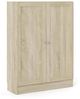 Dmora - Bücherregal Ambre, Büroregal, Mobiler Buchhalter, Bücherbrett, 79x28 h107 cm, Eiche Bild 3