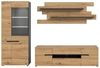 Wohnzimmer-Set >Canu< in Basalt Grau / Artisan - 280x190x44cm (BxHxT) Bild 4