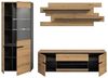 Wohnzimmer-Set >Canu< in Basalt Grau / Artisan - 280x190x44cm (BxHxT) Bild 5