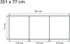 GFP Aluminium Hochbeet KINGSIZE DANIELA - 351 x 77 x 77 cm - Holzoptik, Stecksystem, langlebig Bild 5
