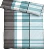 Traumhaft schlafen - Castell - Markenbettwäsche Polycotton Biber 0350355 KARO, türkis, 1x 135x200 cm + 1x 80x80 cm Bild 2