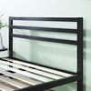 Zinus Mia Bett 120x190 cm – Bettgestell 35,5 cm Höhe mit Stauraum unter dem Bett – Metallbett mit Kopfteil – Schwarz Bild 4