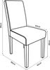 Esszimmerstuhl Hamburg 4er Set Textil Beige [en. casa] Bild 3
