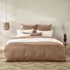 Mako-Brokat-Damast Bettwäsche - Curt Bauer Alva 155x220 + 80x80 cm,0208 offwhite Bild 2