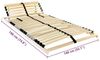 vidaXL Bett-Lattenrost Braun 140 x 190 cm Massivholz Buche 42015243 Bild 2