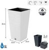 Prosperplast Blumentopf, Furu Square Blumentopf mit Einsatz 11,4L Bild 2