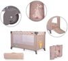 Cangaroo Reisebett Africa Laufstall Seiteneingang Matratze Sichtfenster Tasche beige Bild 4