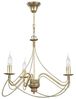 Licht-Erlebnisse Kronleuchter MARIA, ohne Leuchtmittel, Kronleuchter Gold Metall Rustikal 3-flammig E14 Bild 2