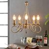 Lindby Kronleuchter Marnia, Metall, Bronze IP20, 5 x 40 W Bild 2
