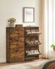 Vasagle Schuhschrank mit 3 Klappen Schuhregal mit 3 Ebenen 60 x 24 x 120 cm (L x B x H) vintagebraun von Songmics LBC030X01 Bild 4