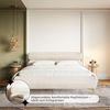 Selsey Polsterbett 140x200 cm Cord Hellbeige – Bett mit Stauraum und Bettkasten, gepolstertes Bett mit Lattenrost und Metallrahmen, Doppelbett Schlafzimmer mit goldfarbenen Füßen und Gasdruckfedern Bild 5