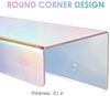 NiHome Attom Tech schillerndes Wandregal aus transparentem Acryl, 38,1 cm dick, unsichtbare Wandleiste, Bücherregal für Kinder, Bücherregal für Zuhause, Büro, Schule, Geschäft, 2 Stück Bild 5