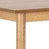 AC Design Furniture Bobby rechteckig Bartisch, Tischplatte matt Eiche SH Lack Furnier, Gestell matt Eiche gebeizt SH Lack Rubberwood mit fussstütze, 120 x 60 x 105 cm Bild 4