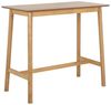 AC Design Furniture Bobby rechteckig Bartisch, Tischplatte matt Eiche SH Lack Furnier, Gestell matt Eiche gebeizt SH Lack Rubberwood mit fussstütze, 120 x 60 x 105 cm Bild 1