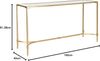 SAFAVIEH Glam Accent Table with Iron Legs, in Gold and Clear, 41 X 160 X 81.28 Bild 3