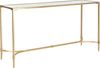 SAFAVIEH Glam Accent Table with Iron Legs, in Gold and Clear, 41 X 160 X 81.28 Bild 4