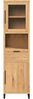 Wohnwand Wildeiche massiv 2tlg. massivum Sydney braun mit Vitrine TV-Lowboard 50x185x41 cm Wohnzimmermöbel modern Bild 5