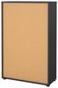 Dmora - Bücherregal Perrine, Büroregal, Mobiler Buchhalter, Bücherbrett, 80x34 h124 cm, Eiche und Grau Bild 5