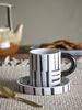 BLOOMINGVILLE Frankie Tasse mit Untertasse Schwarz Steingut Bild 4