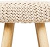 Sitzhocker beige/Holz Bild 4