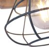 Wandleuchte, Metall grau, Holz, Spot verstellbar, GUERNSEY Bild 2