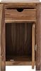 Unterschrank Badezimmerschrank Akazie Massivholz 45x80x30 cm massivum Laros Badschrank mit Tür+Schublade Badmöbel Landhaus-Stil Bild 3