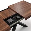 MOBILI FIVER, Ausziehbarer Tisch Emma 140, Walnussholz, mit schwarzen X-Beinen, Laminiert/Eisen, Made in Italy Bild 5