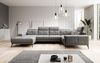 Designer Sofa Nerio mit verstellbarer Kopf- und Rückenlehne Samt Grau Links Bild 3