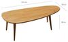 Hanah Home Elegant Coffee Table, Teak Color, 115 x 38 x 50 cm Pine & Beech Wood | Perfect for Modern Living Rooms & Cozy Spaces Bild 3