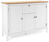 Sideboard >Batley II< in Weiß - 120x90x40cm (BxHxT) Bild 3