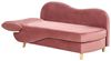 Linksseitige Chaiselongue MERI Samtstoff Rosa mit Stauraum Bild 5