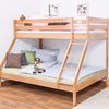 Etagenbett/Spielbett Lukas Buche massiv Natur mit schräger Leiter, inkl Rollrost Bild 4