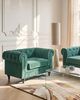 Sessel Samtstoff grün CHESTERFIELD Bild 2