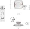 Karaca Kaffeeservice Karaca Nazende 80 ml Kaffeetasse mit Untertasse Set 6 Personen, Weiß Bild 3