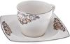 Karaca Kaffeeservice Karaca Nazende 80 ml Kaffeetasse mit Untertasse Set 6 Personen, Weiß Bild 4